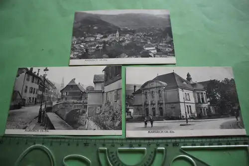 drei tolle alte Karten - Markisch Ob.-Els.  Elsass - 1914