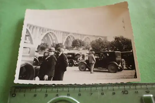 tolles altes Foto Oldtimer - Bau einer Brücke Snoghøj  Dänemark 1932