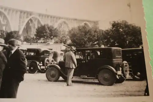 tolles altes Foto Oldtimer - Bau einer Brücke Snoghøj  Dänemark 1932