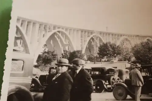 tolles altes Foto Oldtimer - Bau einer Brücke Snoghøj  Dänemark 1932