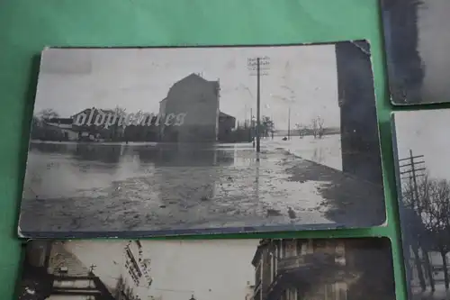 sechs interessante alte Fotos - Neuwied Hochwasser - 1900-1920 ???