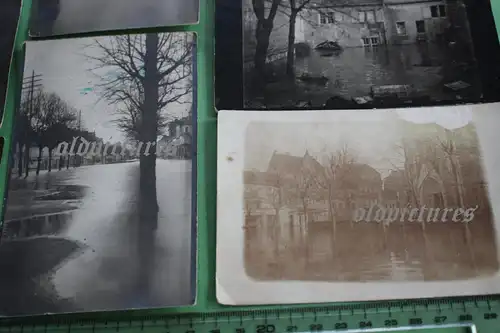 sechs interessante alte Fotos - Neuwied Hochwasser - 1900-1920 ???