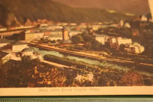 tolle alte Karte - Bad Ems - Blick vom Ernst Vogler-Weg   1921