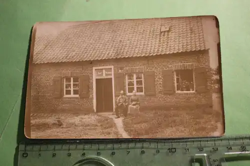 tolles altes Foto - altes Haus - Glas-Oberlicht mit Namen Josef Wismans