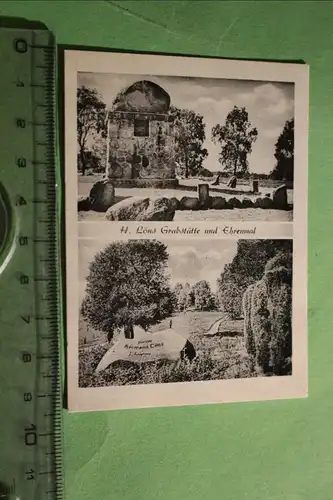 tolle alte Fotokarte Visitenkarte ??? H. Löns Grabstätte und Ehrenmal 
