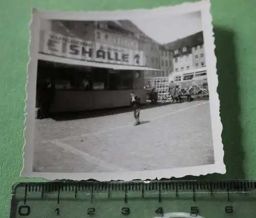 tolles altes Foto - Eishalle - Freiberg  - 1965