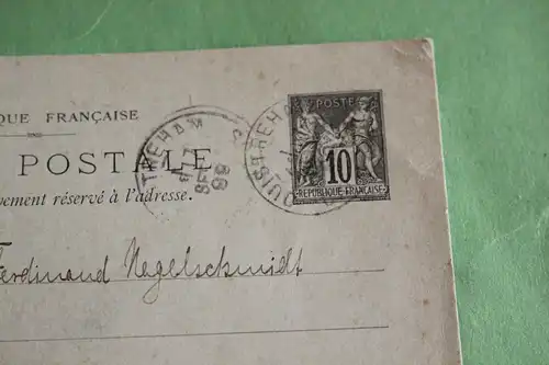 tolle alte Karte aus Frankreich von 1899