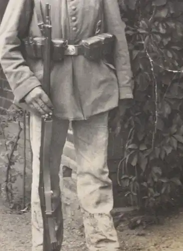 tolles altes Foto - Portrait eines Soldaten Tschako - Jäger Regiment ?