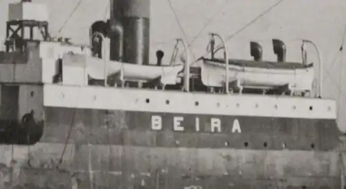 tolles altes Foto - Schiff Dampfschiff ?? Beira  -  1920-30 ???