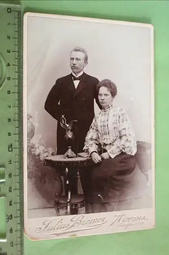 tolles altes Kabinettfoto - Portrait Mann und Frau - Altona