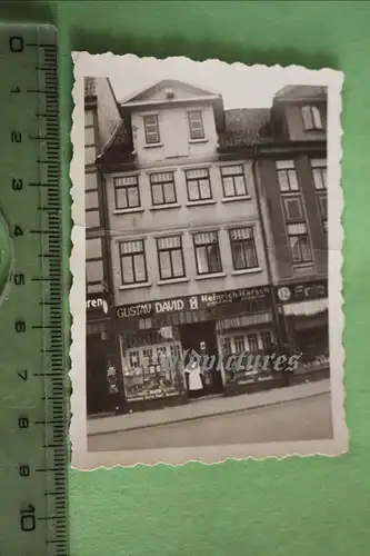 tolles altes Foto - Geschäfte - Gustav David und Heinrich Karsch - Ort ?? 