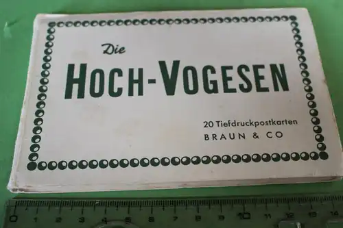 tolle alte Postkartenmappe mit 20 Karten - Die Hoch-Vogesen - Braun &Co