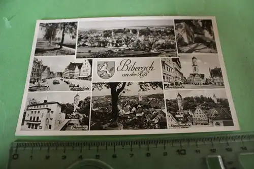 tolle alte Karte -  Biberach an der Riß - Bromsilber 
