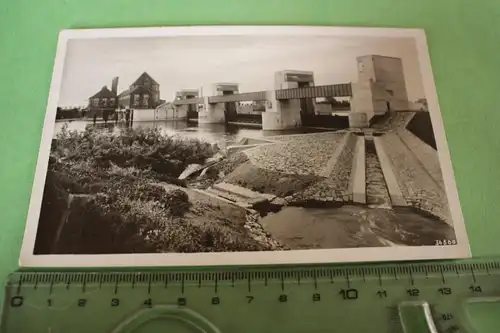 tolle alte Karte - Weserwehr Dörverden a.d. Weser 1936 