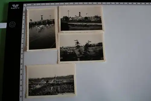 vier tolle alte Fotos - Ausstellung ?? Gebäude ?? 30-40er Jahre 
