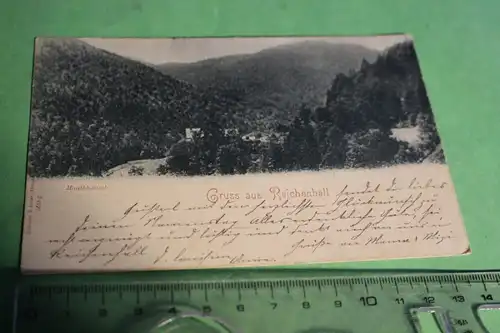 tolle alte Karte -   Gruss aus Reichenhall -  1899 