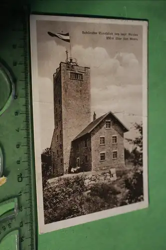 tolle alte Karte -  Aussichtsturm Oberlichtenau 1910-30 ??