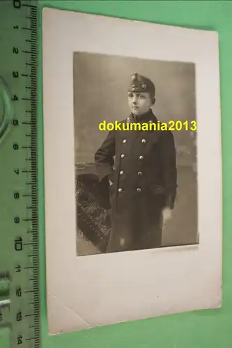 tolles altes Foto - Portrait eines Jungen in Uniform - Schiffchen mit Edelweiss 