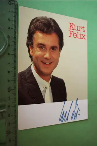 tolle alte Karte -  Kurt Felix  original signiert