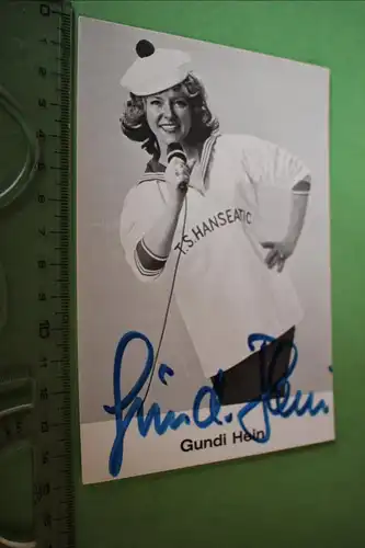 tolle alte Karte -  Gundi Hein   original signiert 