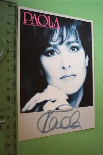 tolle alte Karte -  Paola  original signiert 