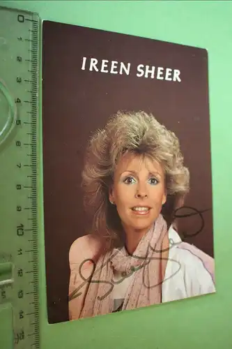 tolle alte Karte -  Ireen Sheer  original signiert 