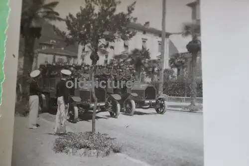 sieben tolle alte Fotos - italienisches Militär - Parade -  20-30er Jahre Lippma