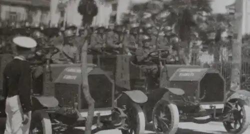 sieben tolle alte Fotos - italienisches Militär - Parade -  20-30er Jahre Lippma