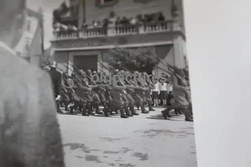 sieben tolle alte Fotos - italienisches Militär - Parade -  20-30er Jahre Lippma