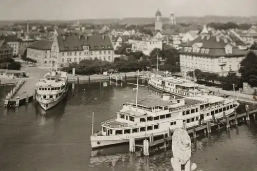 tolle alte Karte - Lindau Hafen - 30-40er Jahre