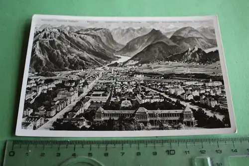 tolle alte Karte -  Bad Reichenhall Panorama mit Berge  1939