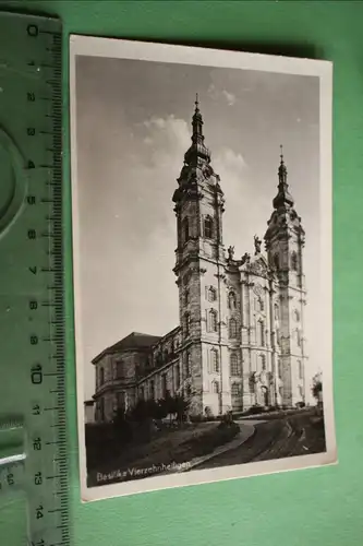 tolle alte Karte - Basilika Vierzehnheiligen - 30-40er Jahre