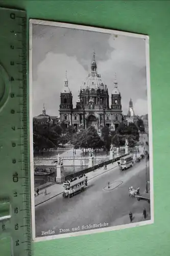 tolle alte Karte - Berlin - Dom und Schloßbrücke - 1938