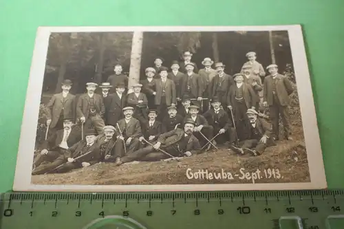 tolles altes Foto - Gruppe Männer - Gottleuba 1913