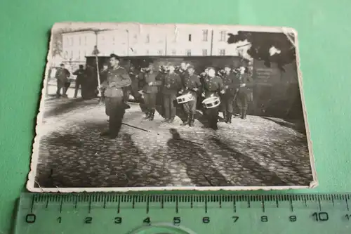 tolles altes Foto - Soldaten  Musikkorps  Abschiedskonzert vom Lfs.Schtz.Batl ?