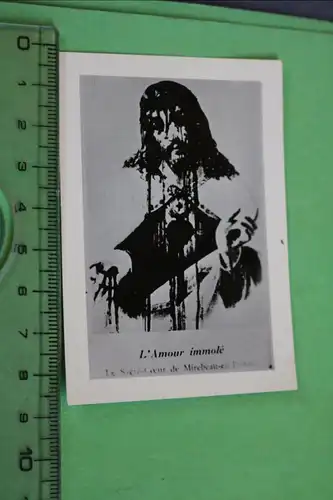interessantes altes geweihtes  Jesusfoto - L´Amour immolé  1910-30 ??? 