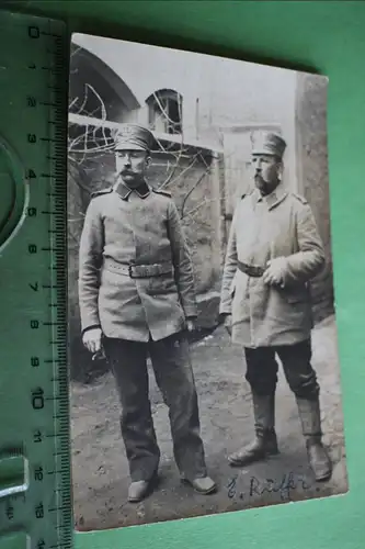 tolles altes Foto  - Portrait zwei Landsturmmänner - 1915