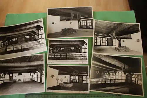 sieben tolle alte Fotos und Postkarten - Fallingborstel Hof der Heidemark