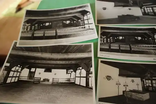 sieben tolle alte Fotos und Postkarten - Fallingborstel Hof der Heidemark