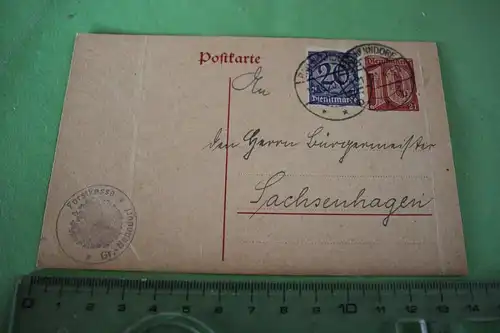 tolle alte Postkarte - Gr. Nenndorf - Forstkasse - 1920