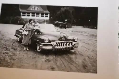 acht tolle alte Fotos - amerikanischer Oldtimer Cabrio Ford Mercury ?? 1954