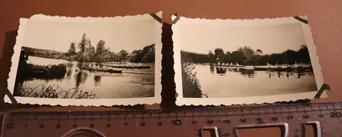 zwei tolle alte Fotos - Ruder-Regatta 1935 - Ort ???