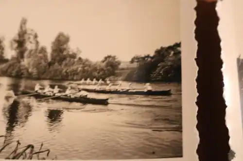 zwei tolle alte Fotos - Ruder-Regatta 1935 - Ort ???