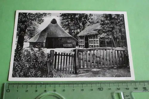 tolle alte Karte - Rauchkate am Neuenburger Urwald Oldenburg 1956