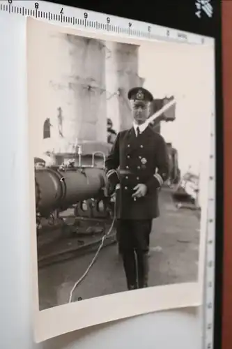 tolles altes Foto - Kapitän kaiserliche Marine EK I und F.A. Kreuz I. Klasse