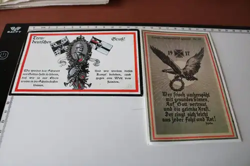 zwei tolle alte patriotische Karten -  Repro aus Museum von Verdun