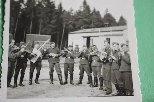 drei tolle alte Fotos - Musikkorps ?? Musiker Soldaten