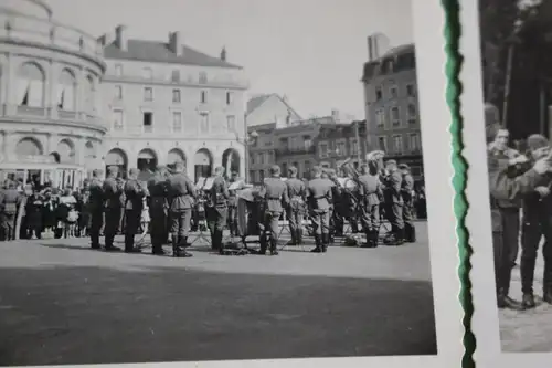 drei tolle alte Fotos - Musikkorps ?? Musiker Soldaten