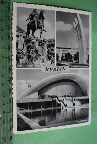 tolle alte Karte - Berlin - Kongreßhalle, Luftbrücke  50-60er Jahre ??