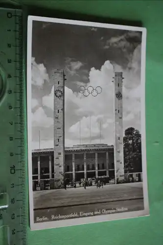 tolle alte Karte - Berlin  Stadion  Eingang 1936